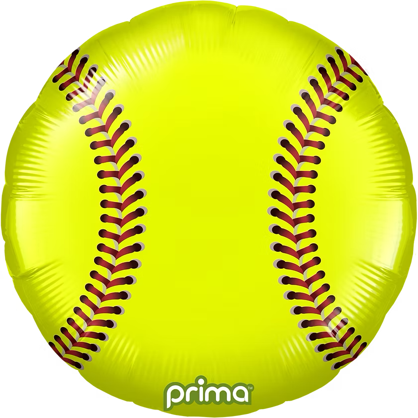 18" Softball Foil Balloon