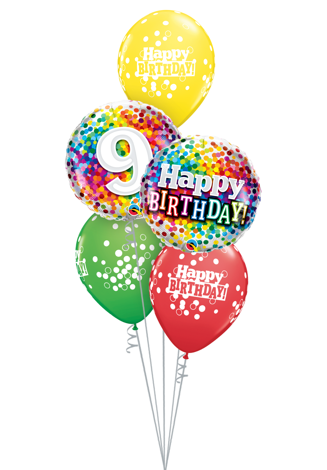 Milestone Age Rainbow Confetti Bouquet