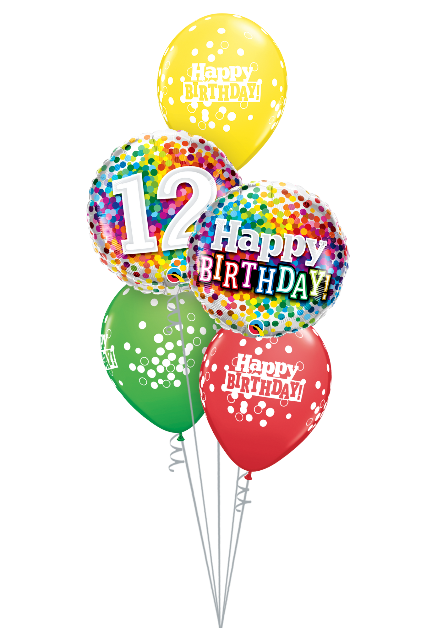 Milestone Age Rainbow Confetti Bouquet