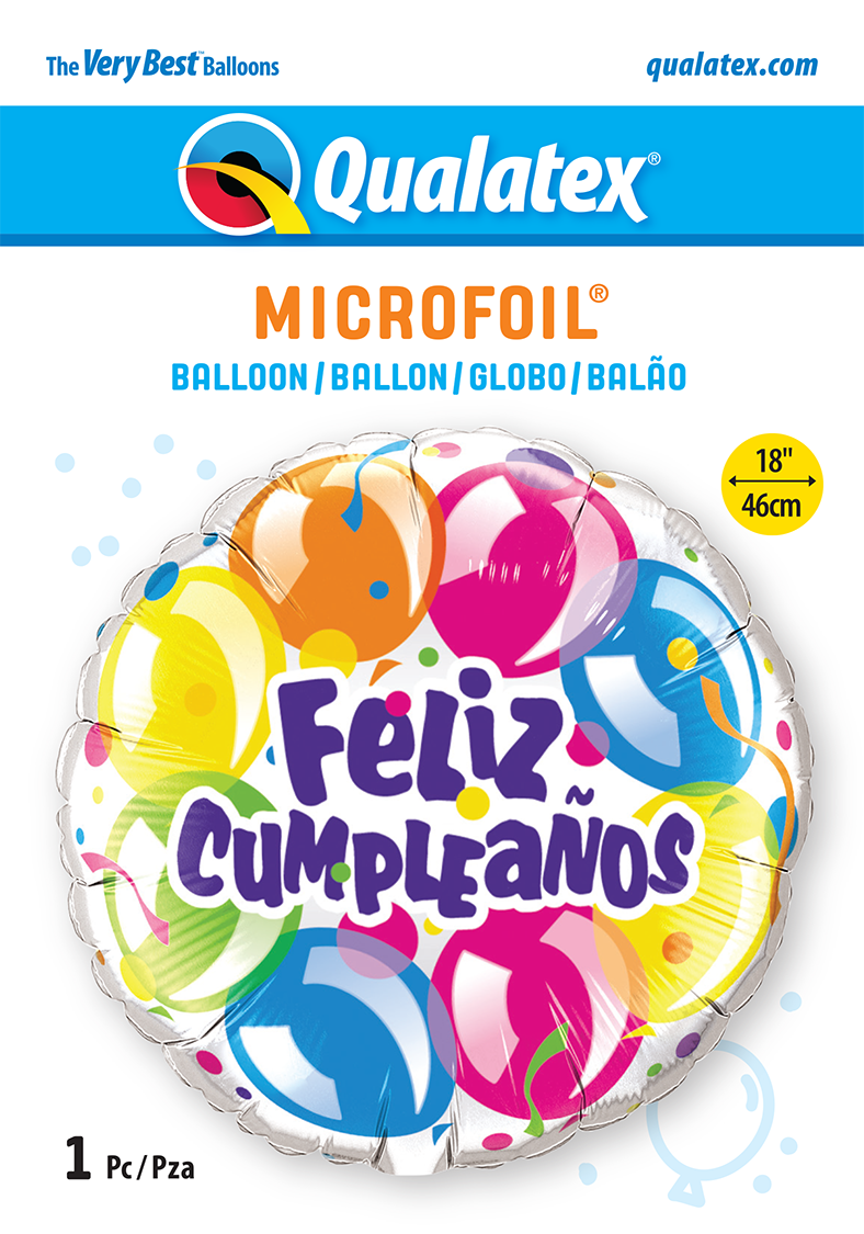Feliz Cumpleaños - Globos Brilliante