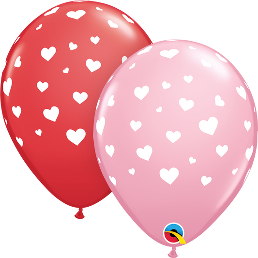 11" Latex - Hearts