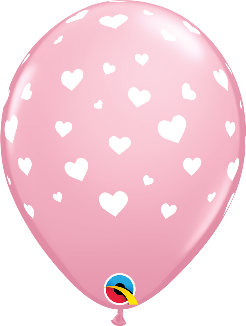 11" Latex - Hearts