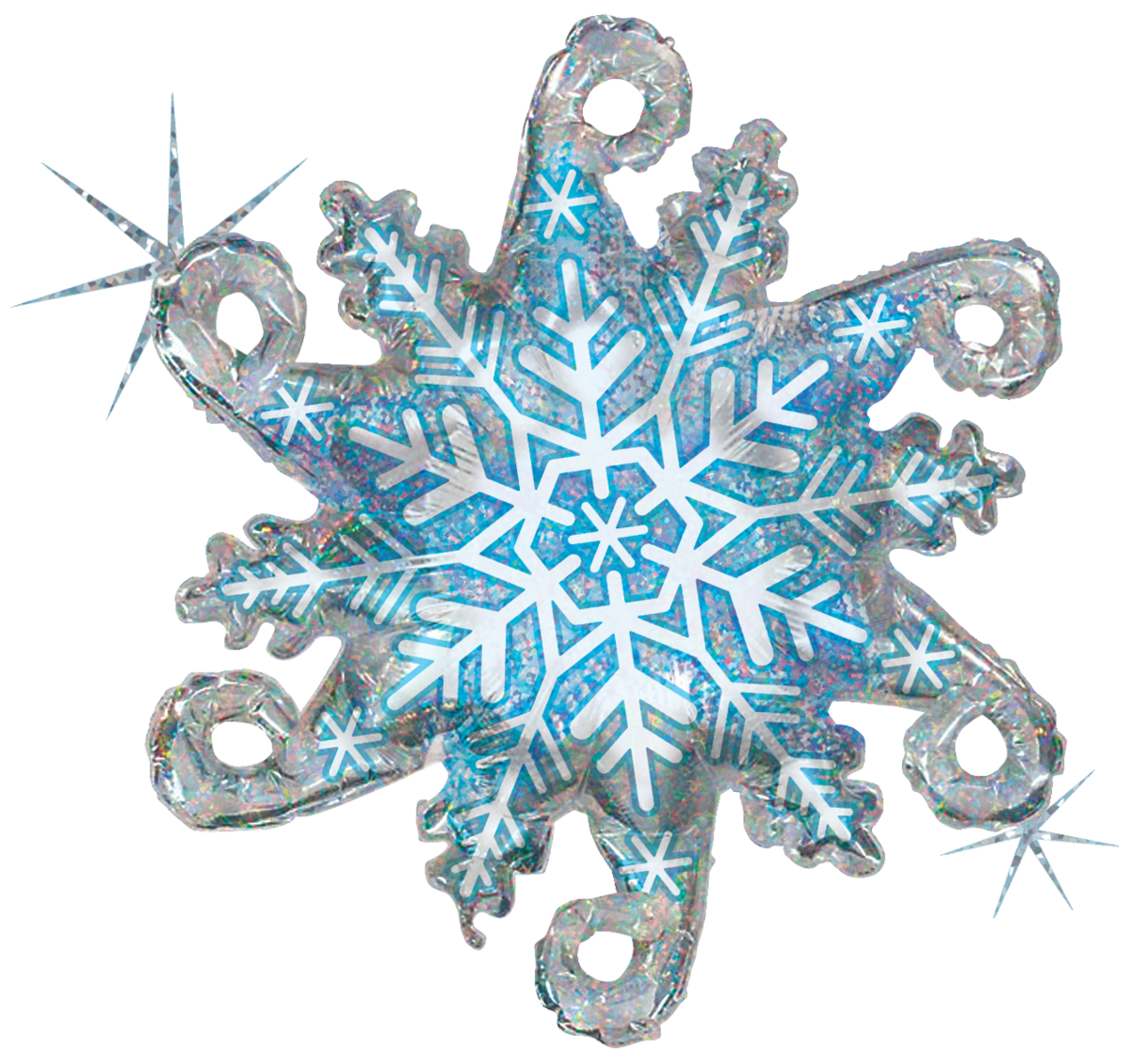 Snowflake Garland + Bead Chains Display