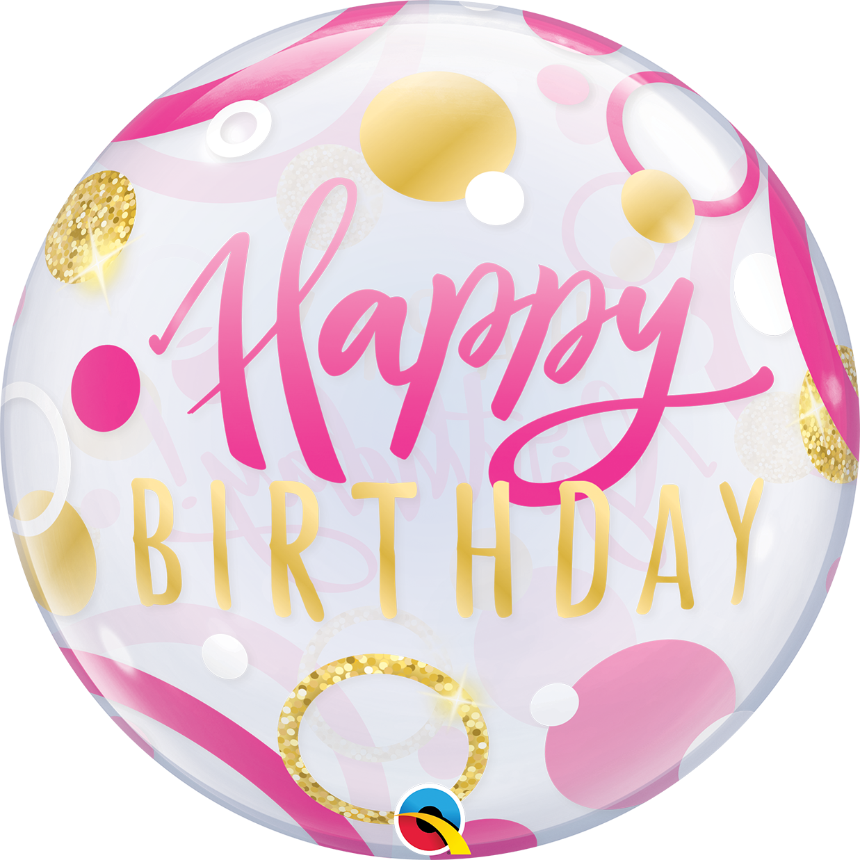 Birthday Bubble w/ bead chain