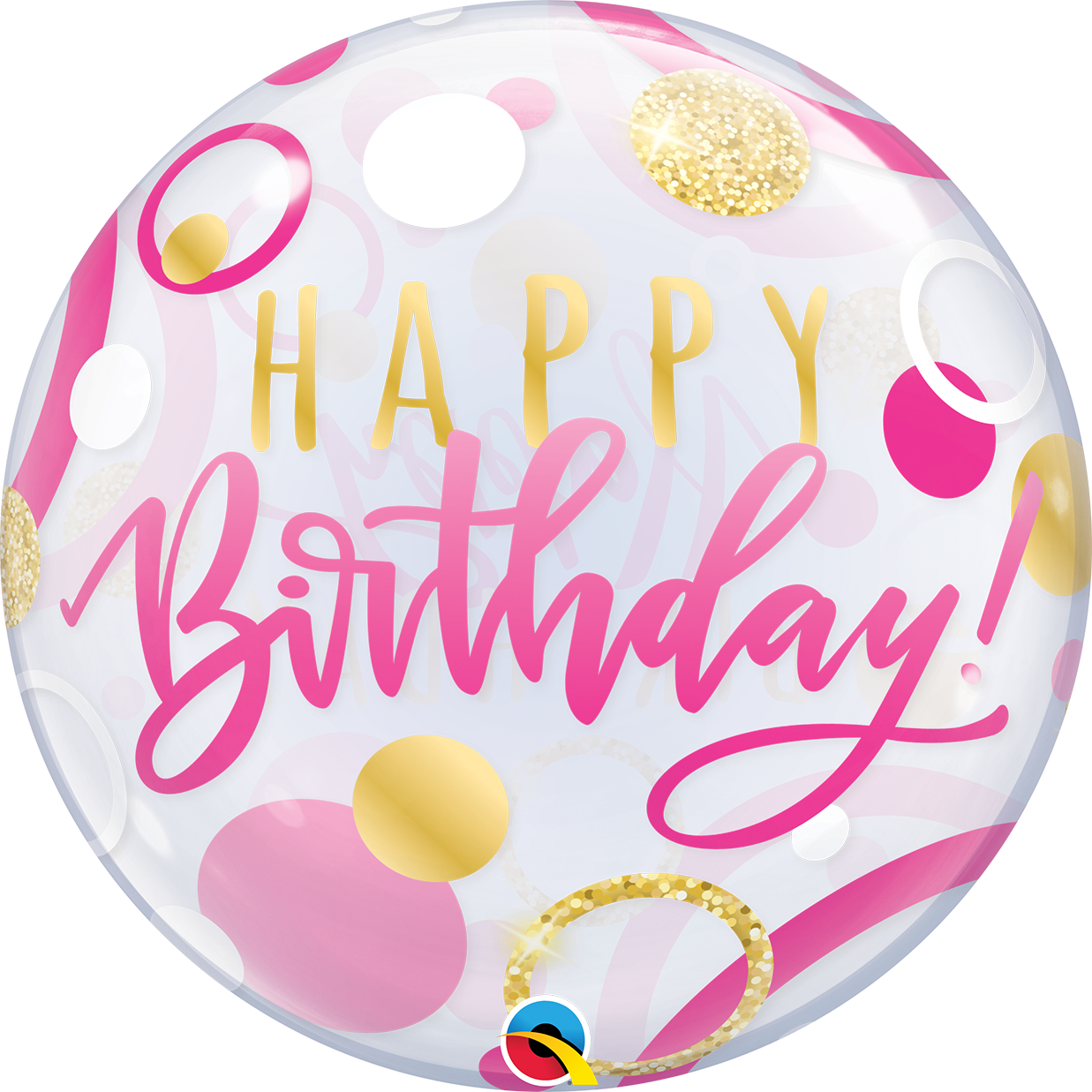 Birthday Bubble w/ bead chain