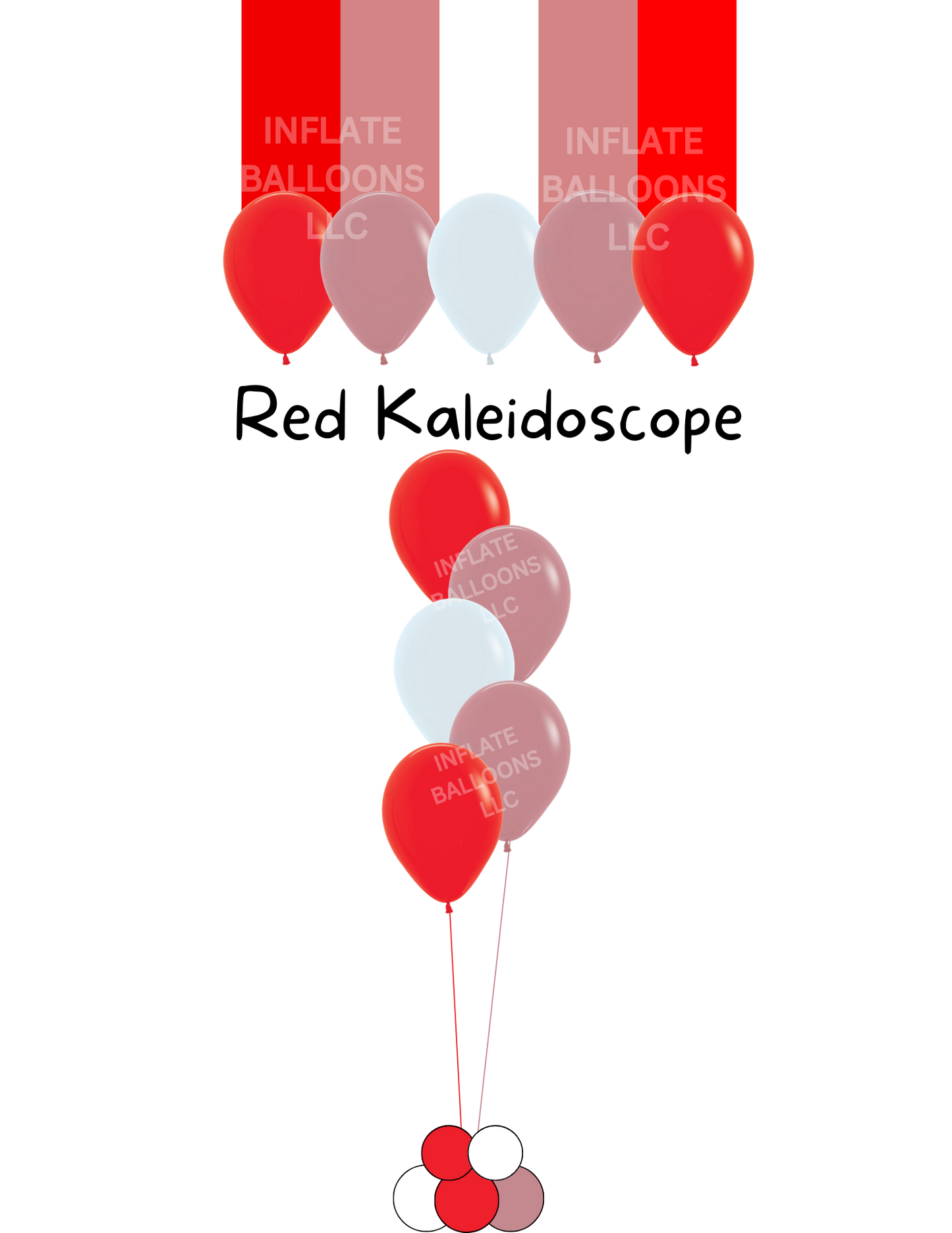 Red Kaleidoscope - Latex Bouquet