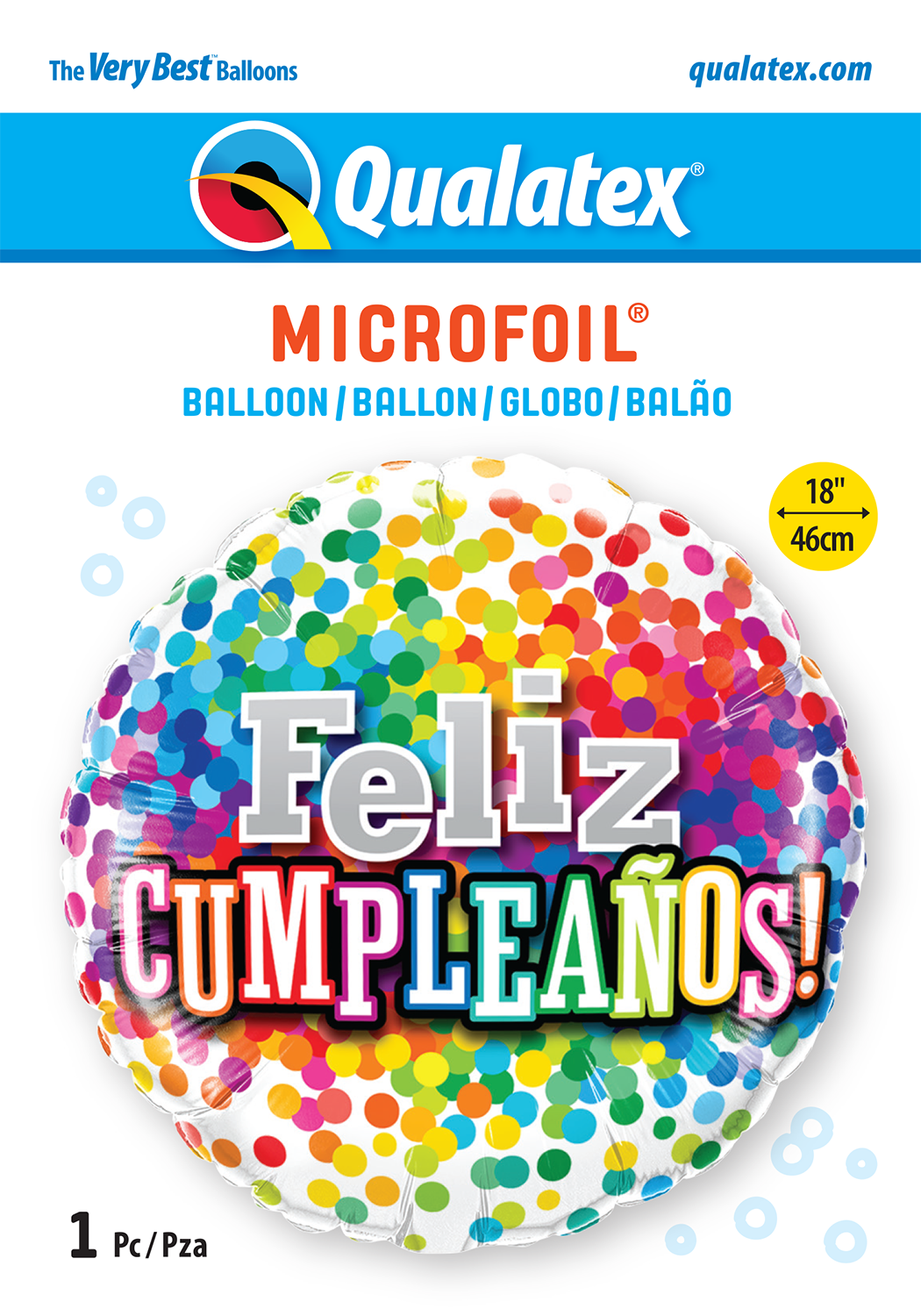 Feliz Cumpleaños - Confeti Arcoiris