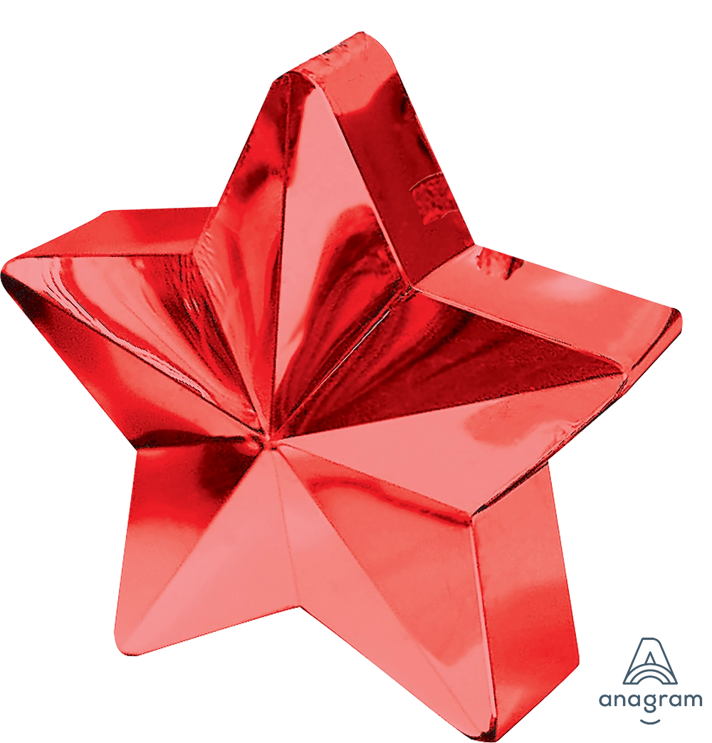 Red Star Balloon Weight