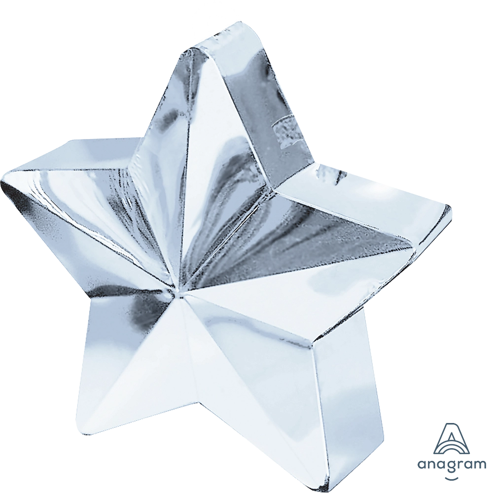 Silver Star Balloon Weight
