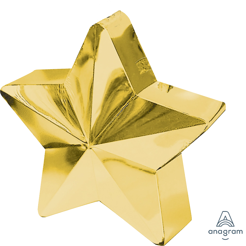 Gold Star Balloon Weight