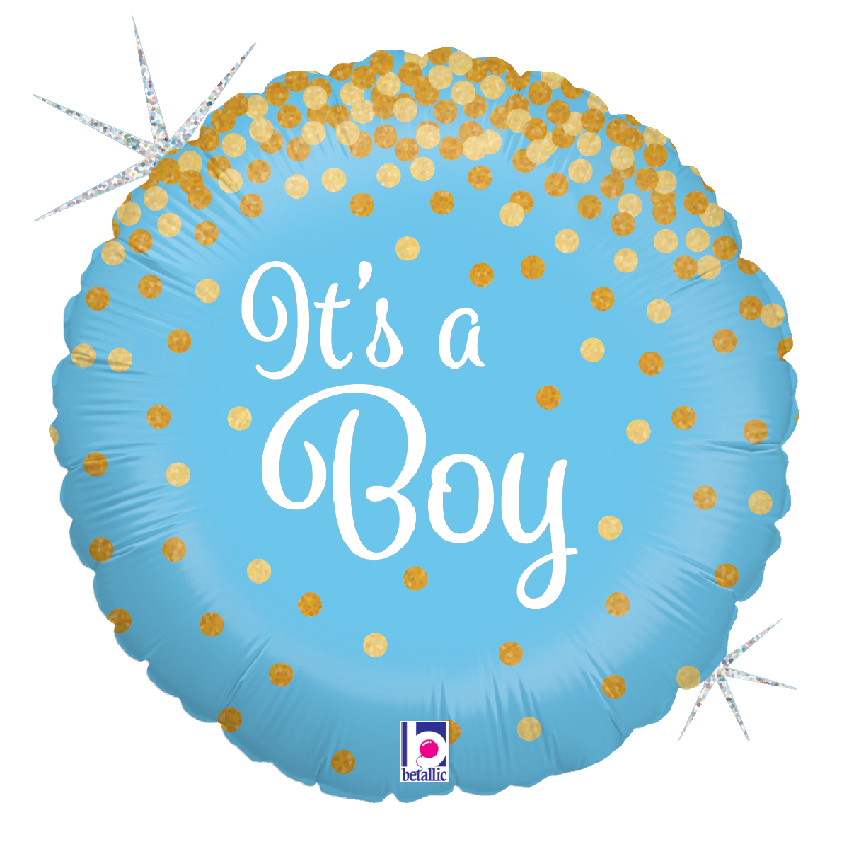It's a Boy sparkle balloon