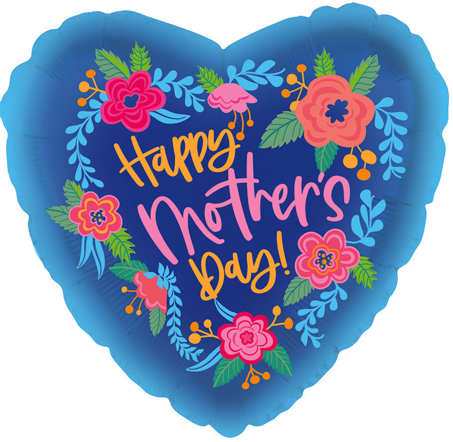 Happy Mother's Day Blue Garden