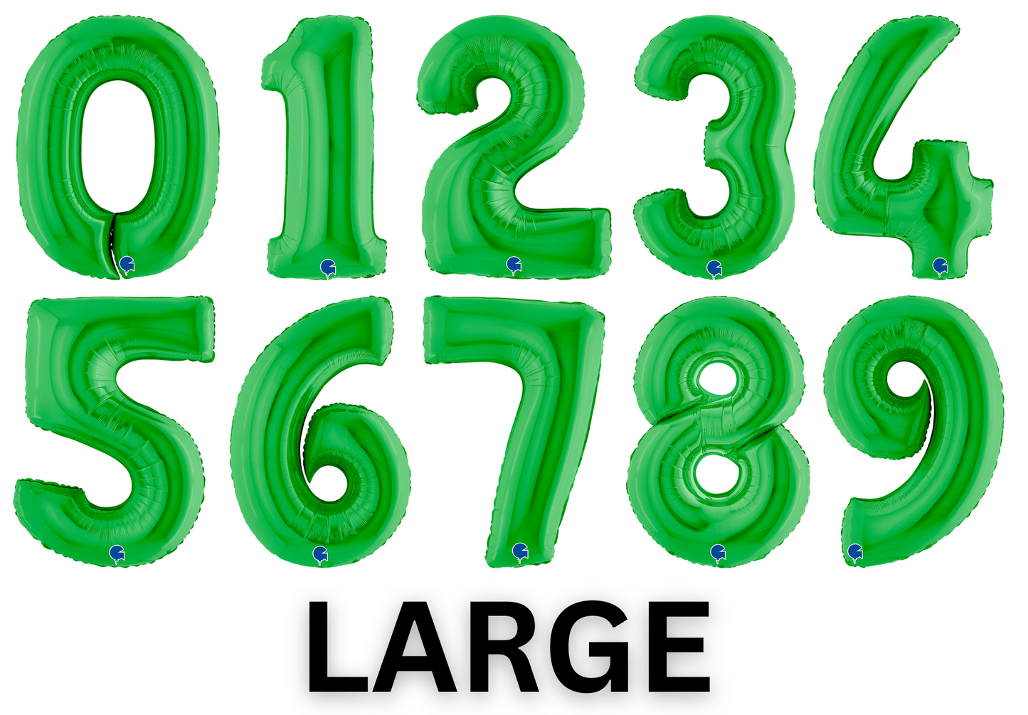 34" Large Green Number