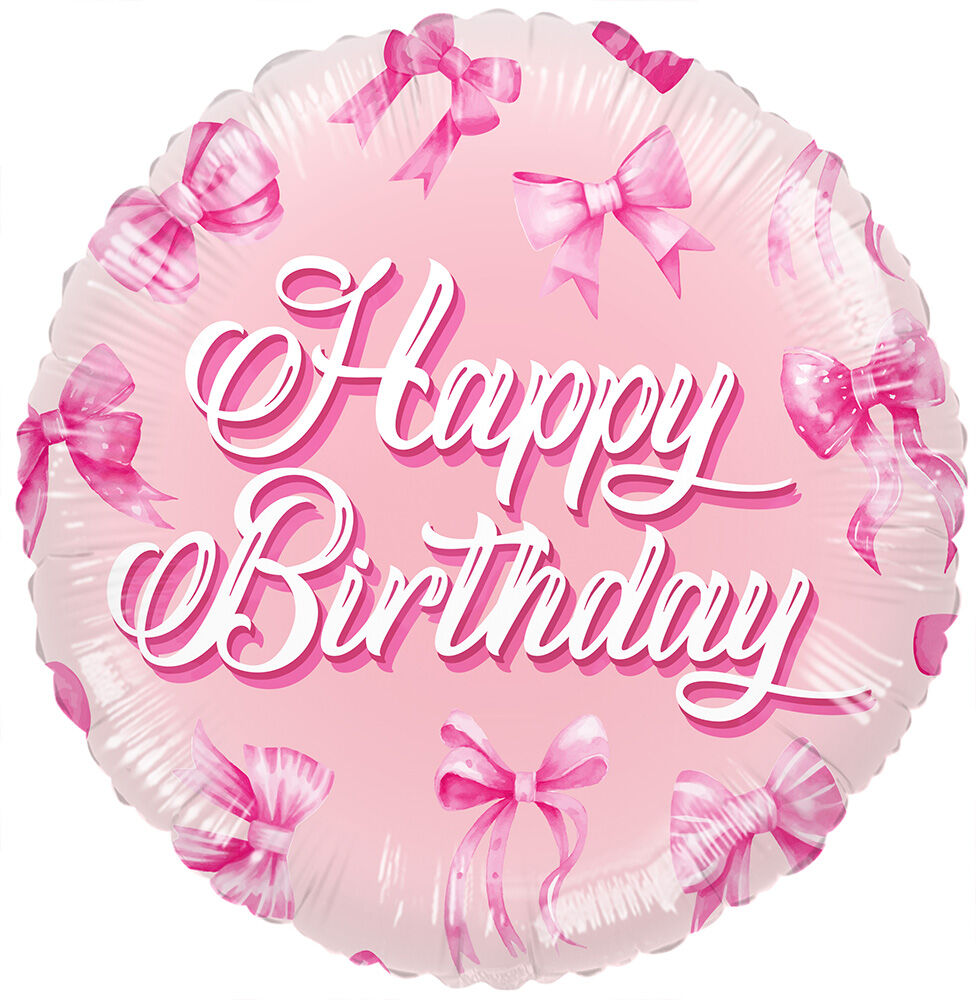 18" Happy Birthday Bows