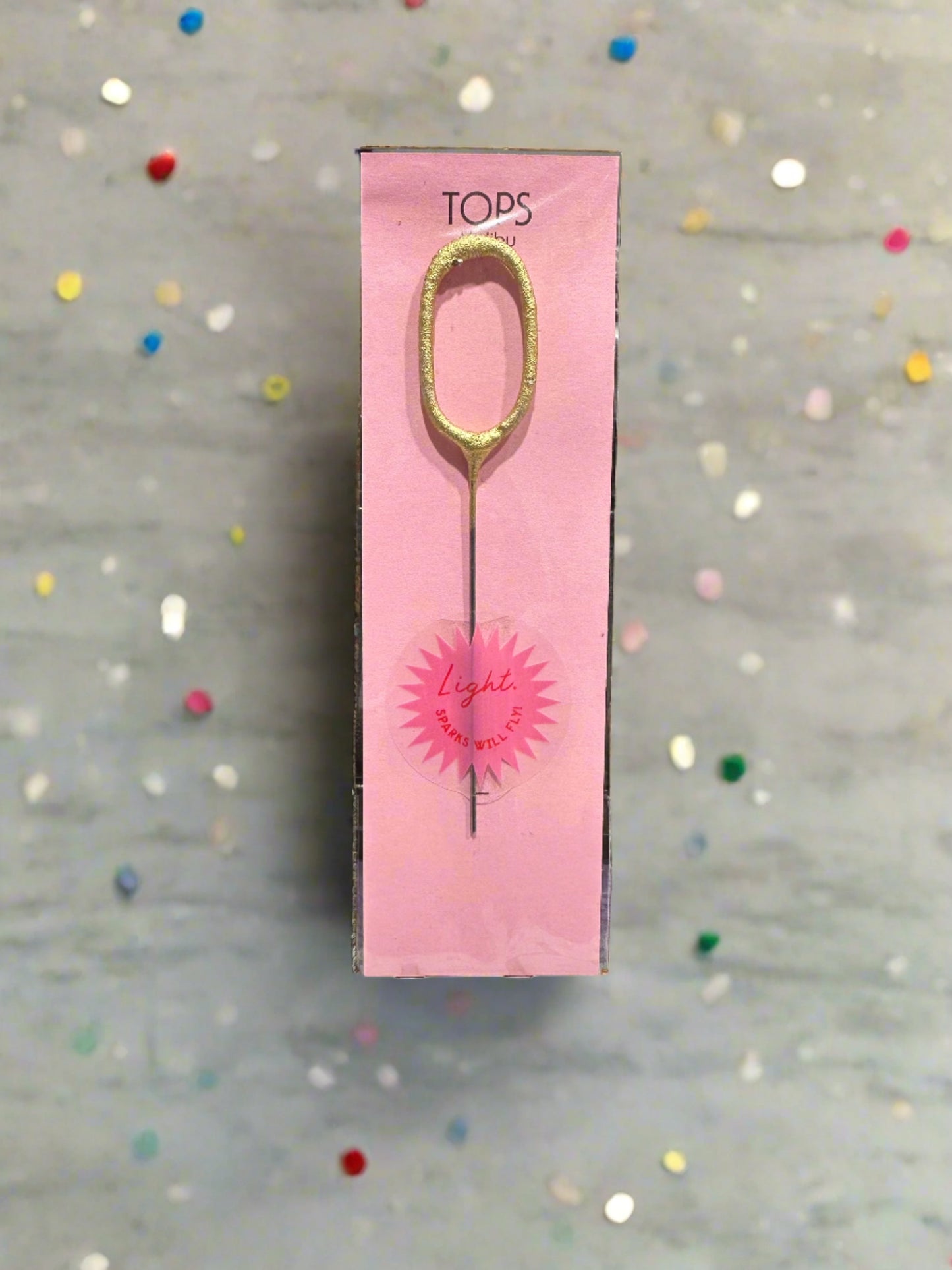 Mini Gold Number Sparkler - Candle Wand