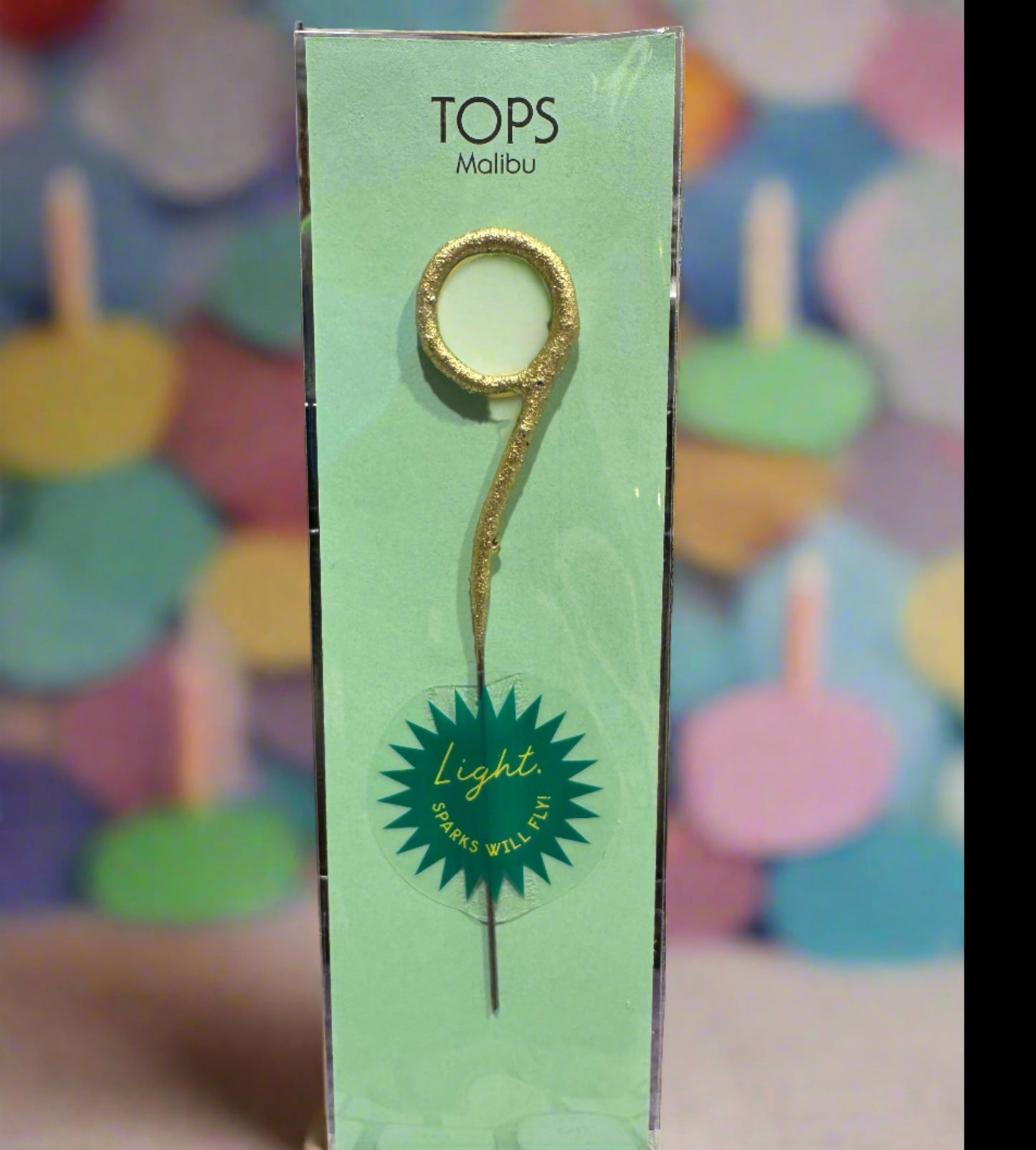 Mini Gold Number Sparkler - Candle Wand