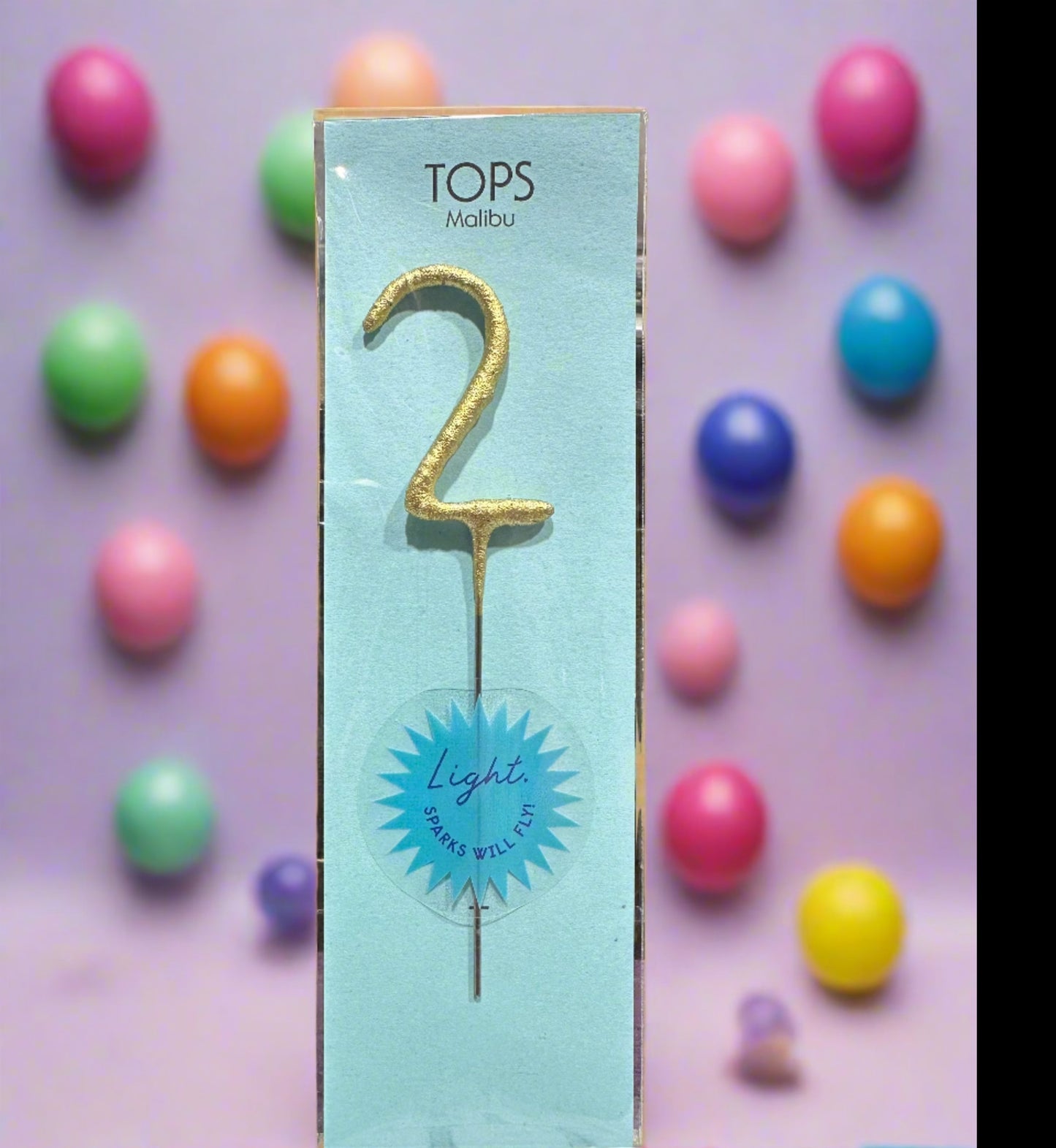 Mini Gold Number Sparkler - Candle Wand