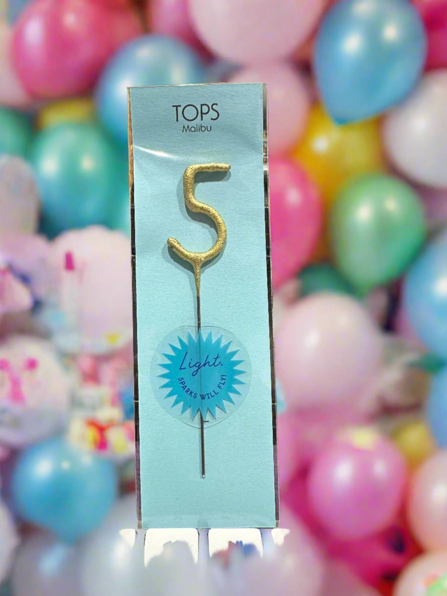 Mini Gold Number Sparkler - Candle Wand