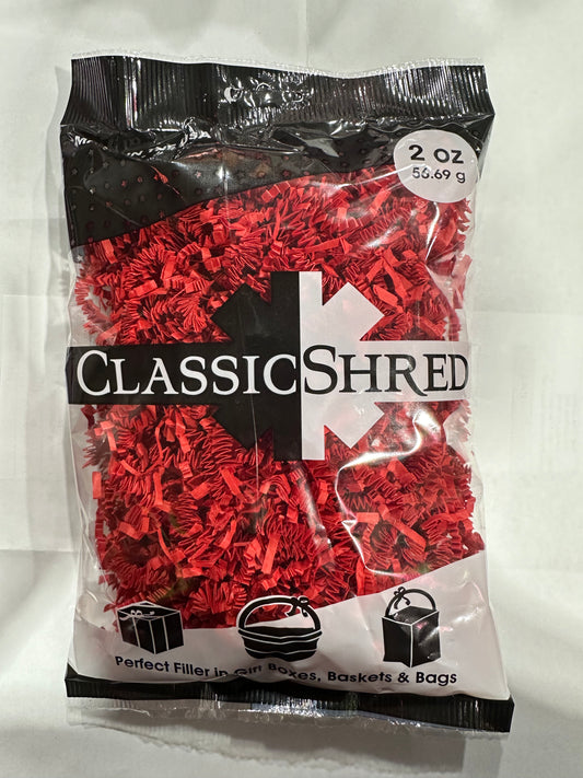 Red - Crinkle Cut Paper Shred