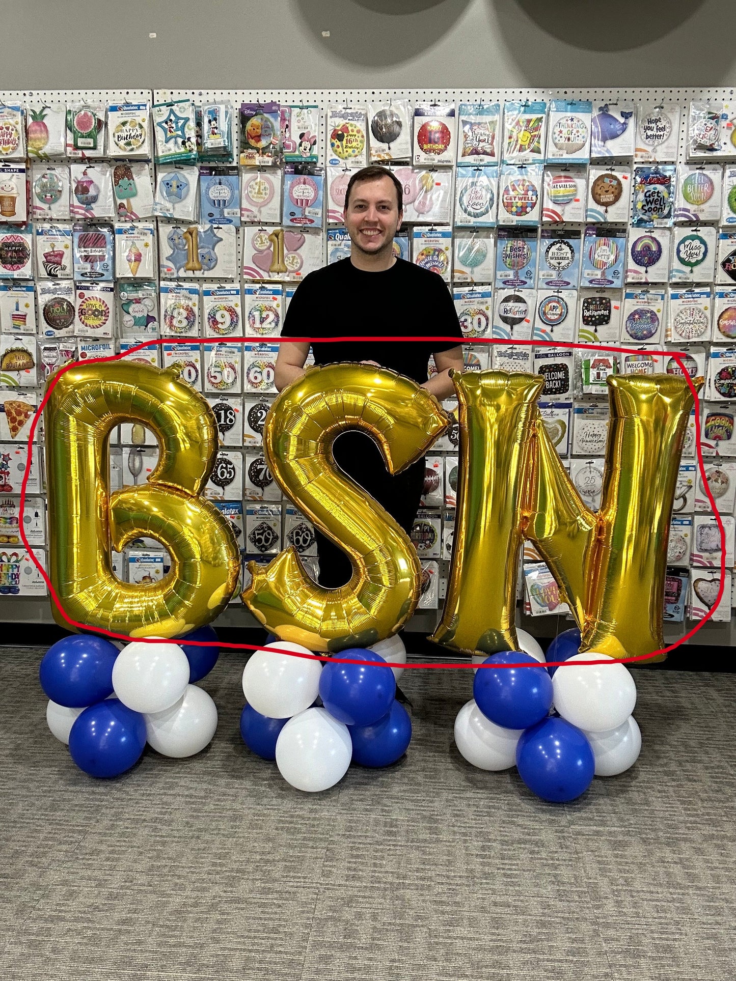 34" Large Gold Letters