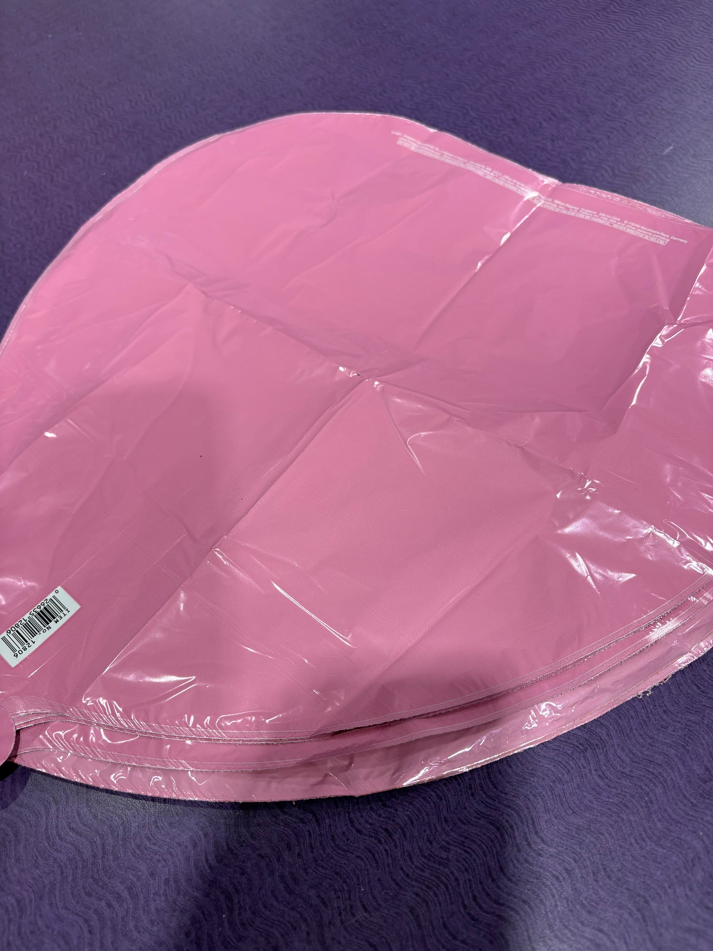 17" Metallic (Light) Pink Heart Foil