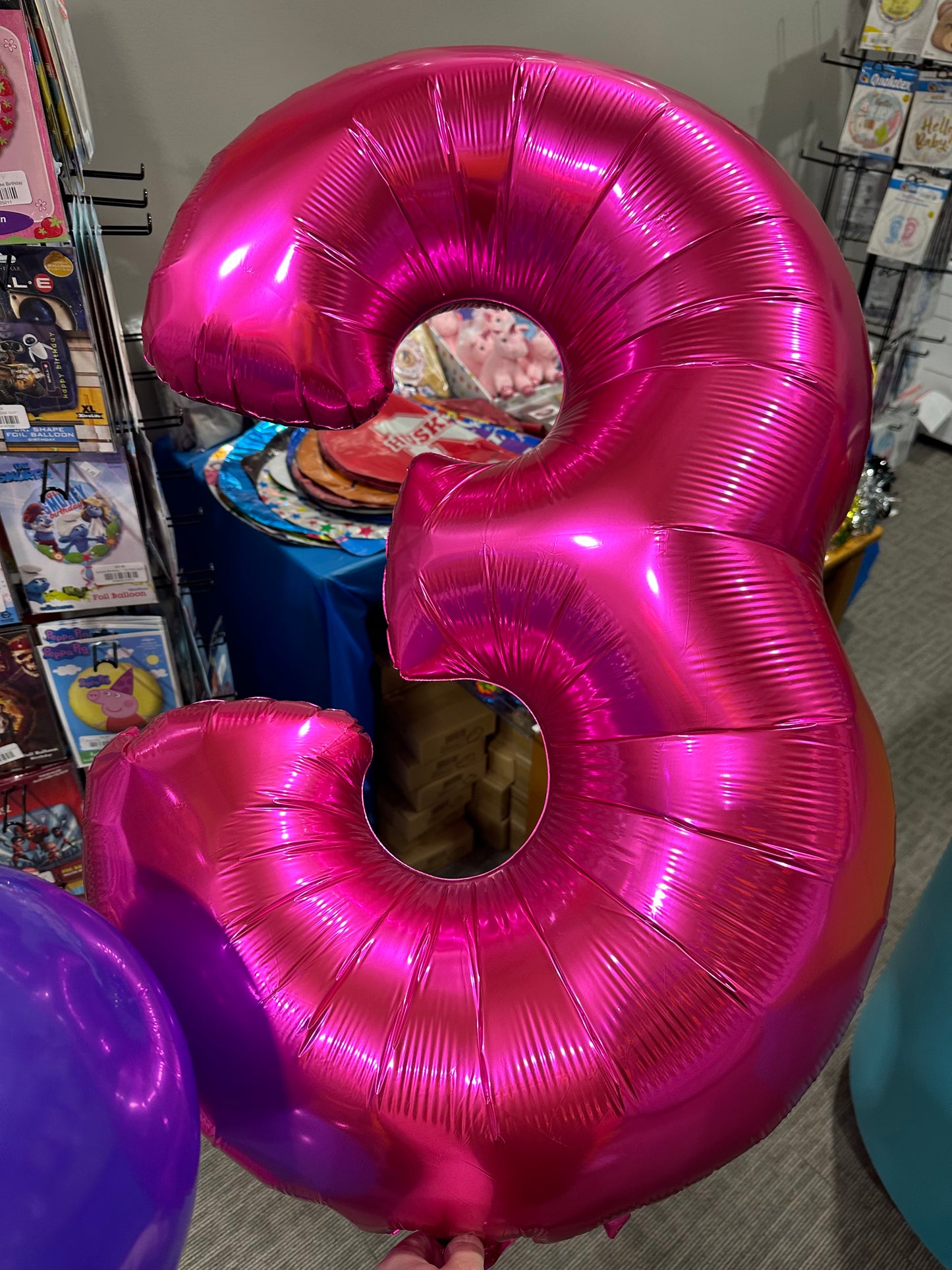 34" Large Magenta Numbers - Qualatex (Discontinued)