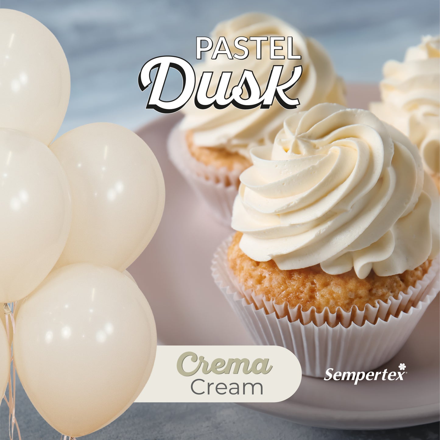 11" Latex - Pastel Dusk Cream