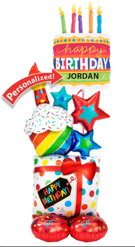 Birthday Icons Airloonz - Personalized Happy Birthday Bundle