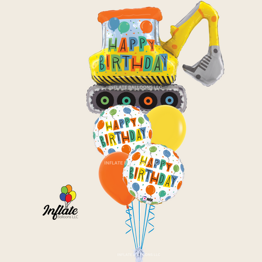 Birthday Balloons Big Dig Bouquet Bundle