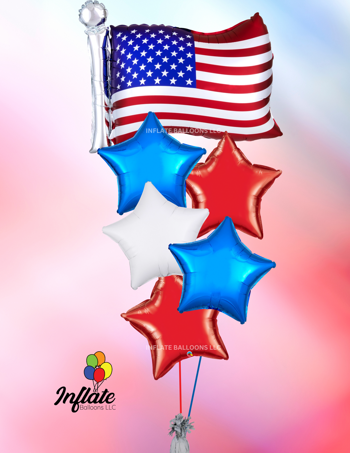 USA Flag - Foil Bouquet