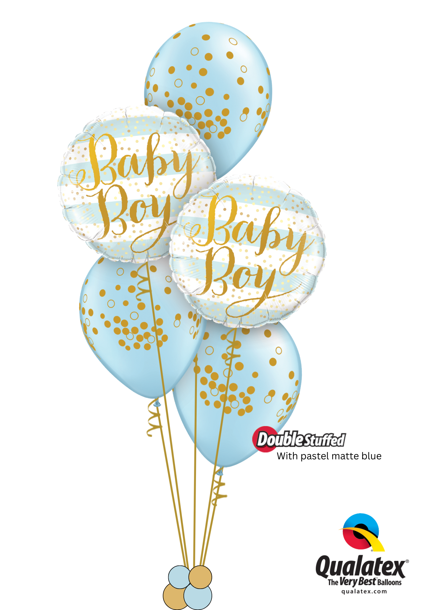 Baby Boy Blue Stripes - Bouquet