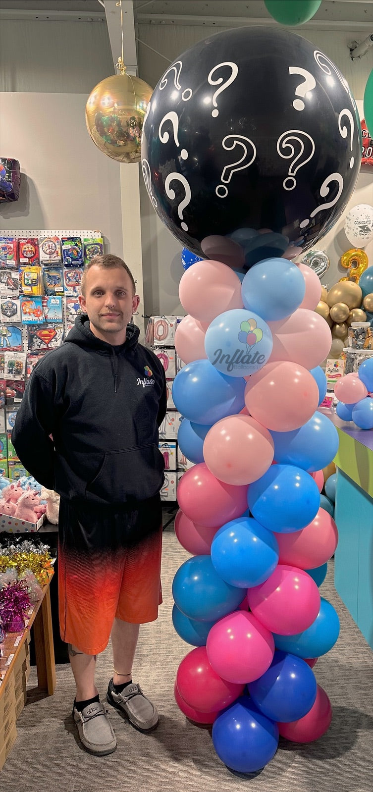 Ombre Gender Reveal Column Pop-able