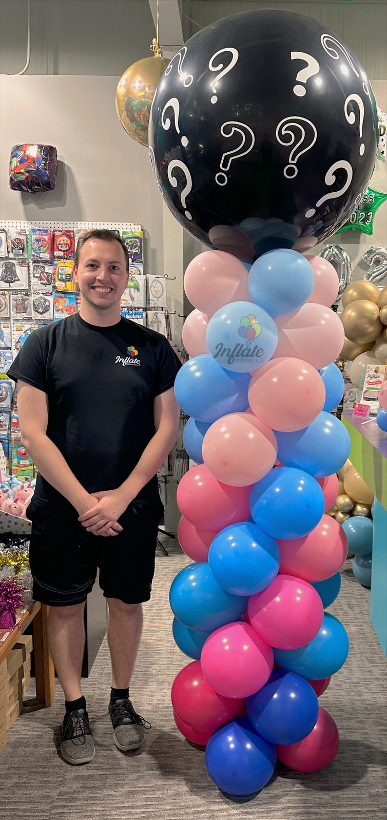 Ombre Gender Reveal Column Pop-able