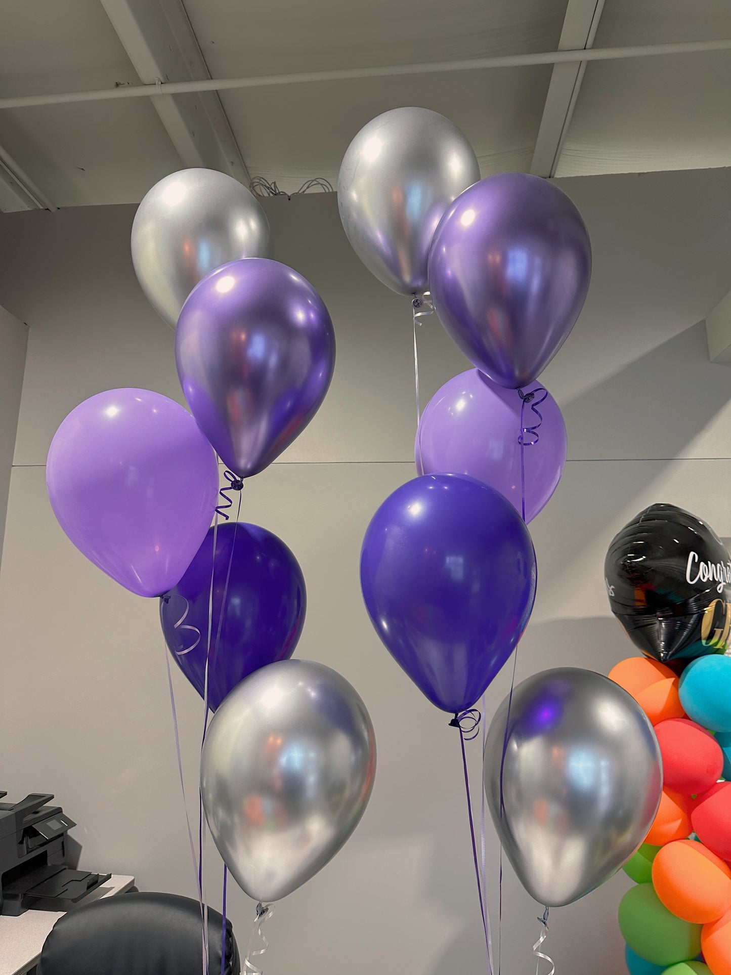 Purples + Silver - Latex Bunch