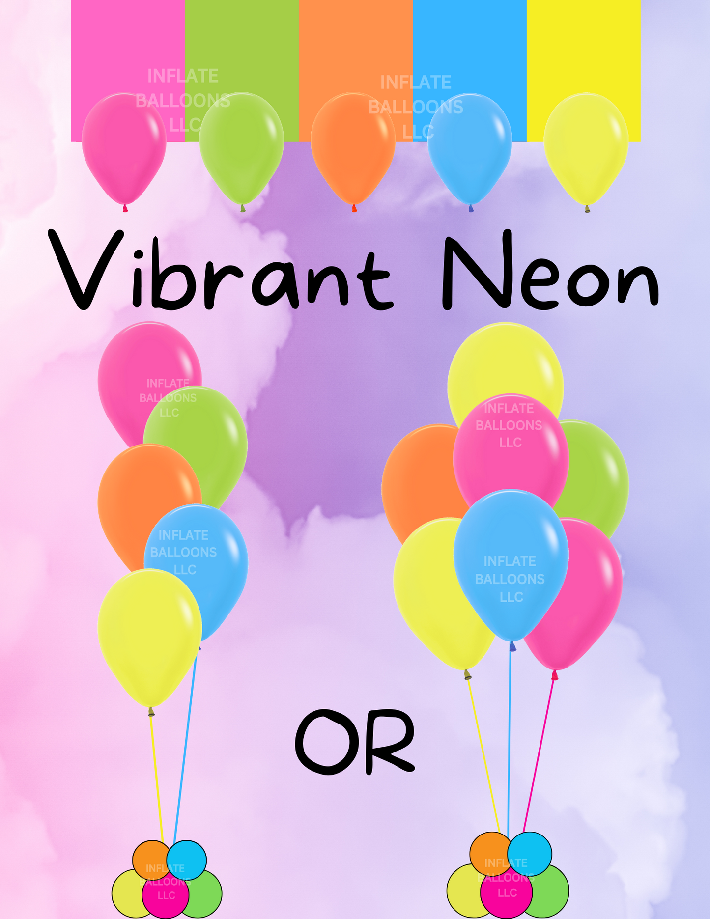 Vibrant Neon - Latex Bunch