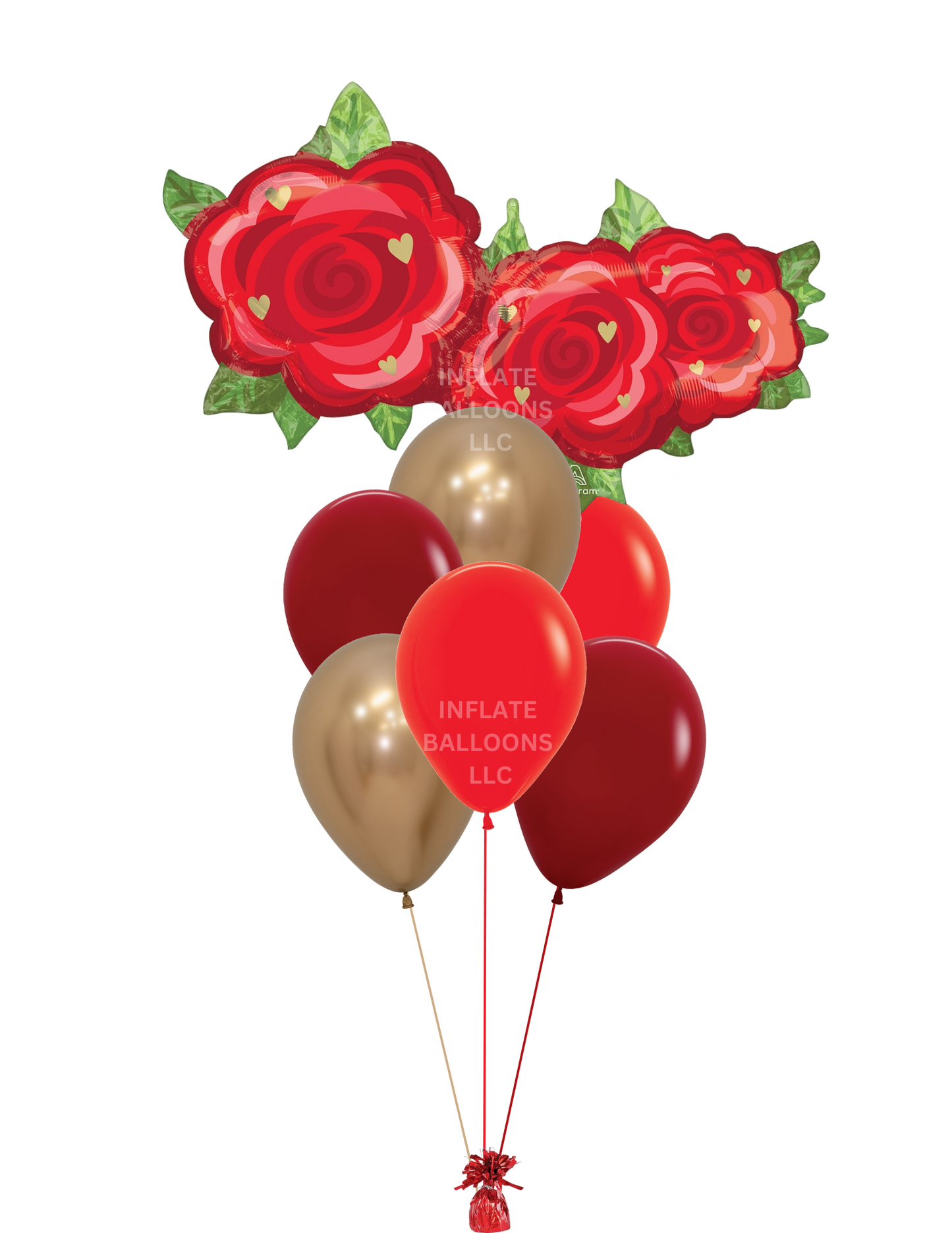 Red Rose Trio - Bouquet