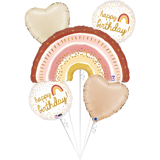 Boho Birthday Balloon Bouquet Bundle