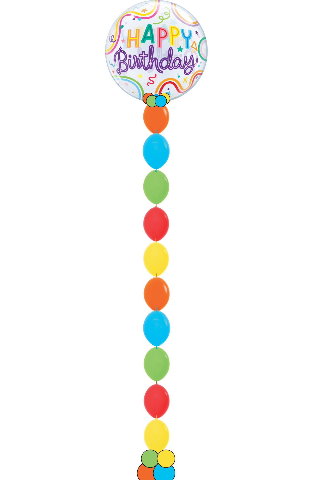 Birthday Bubble w/ bead chain
