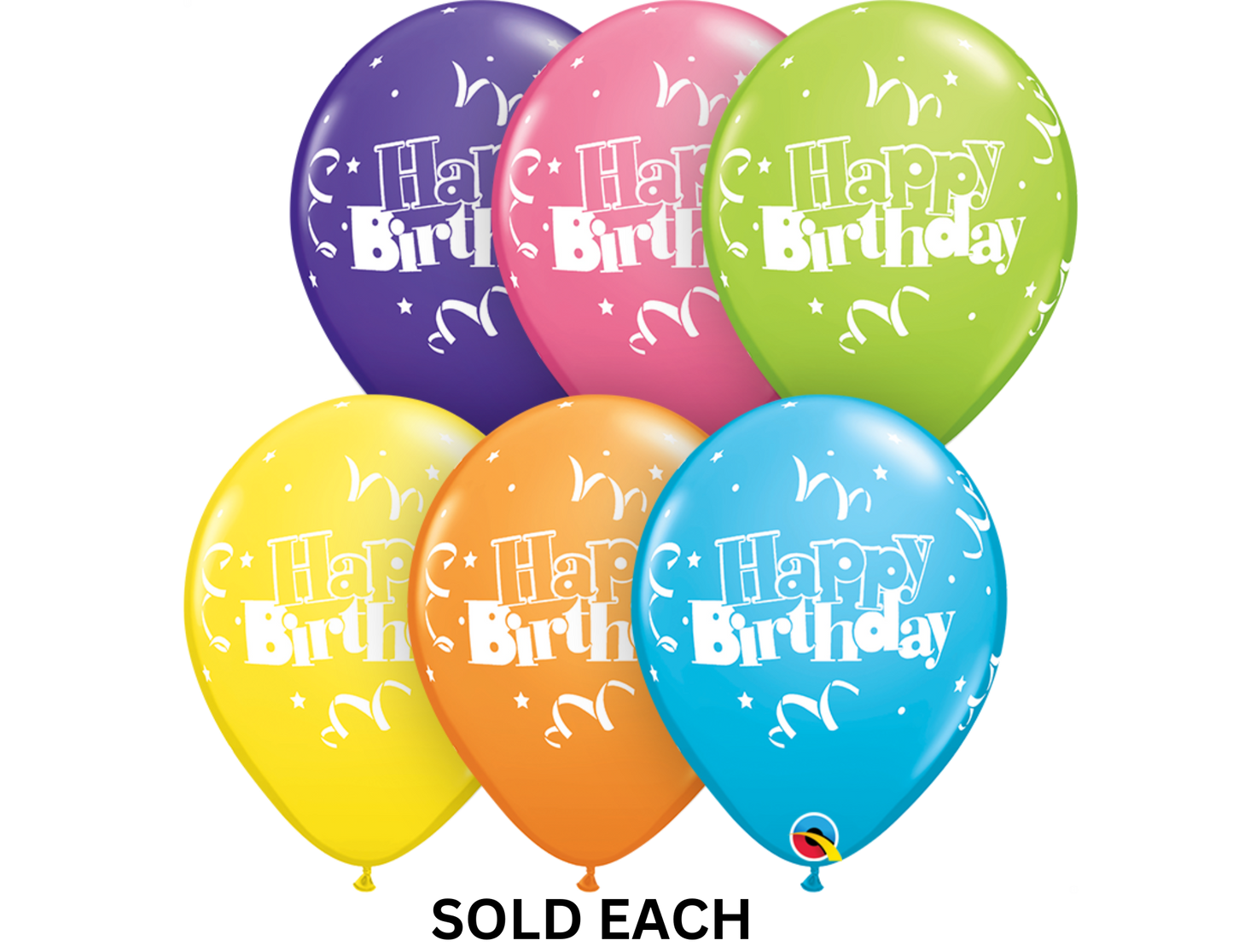 Latex - Happy Birthday Swirls