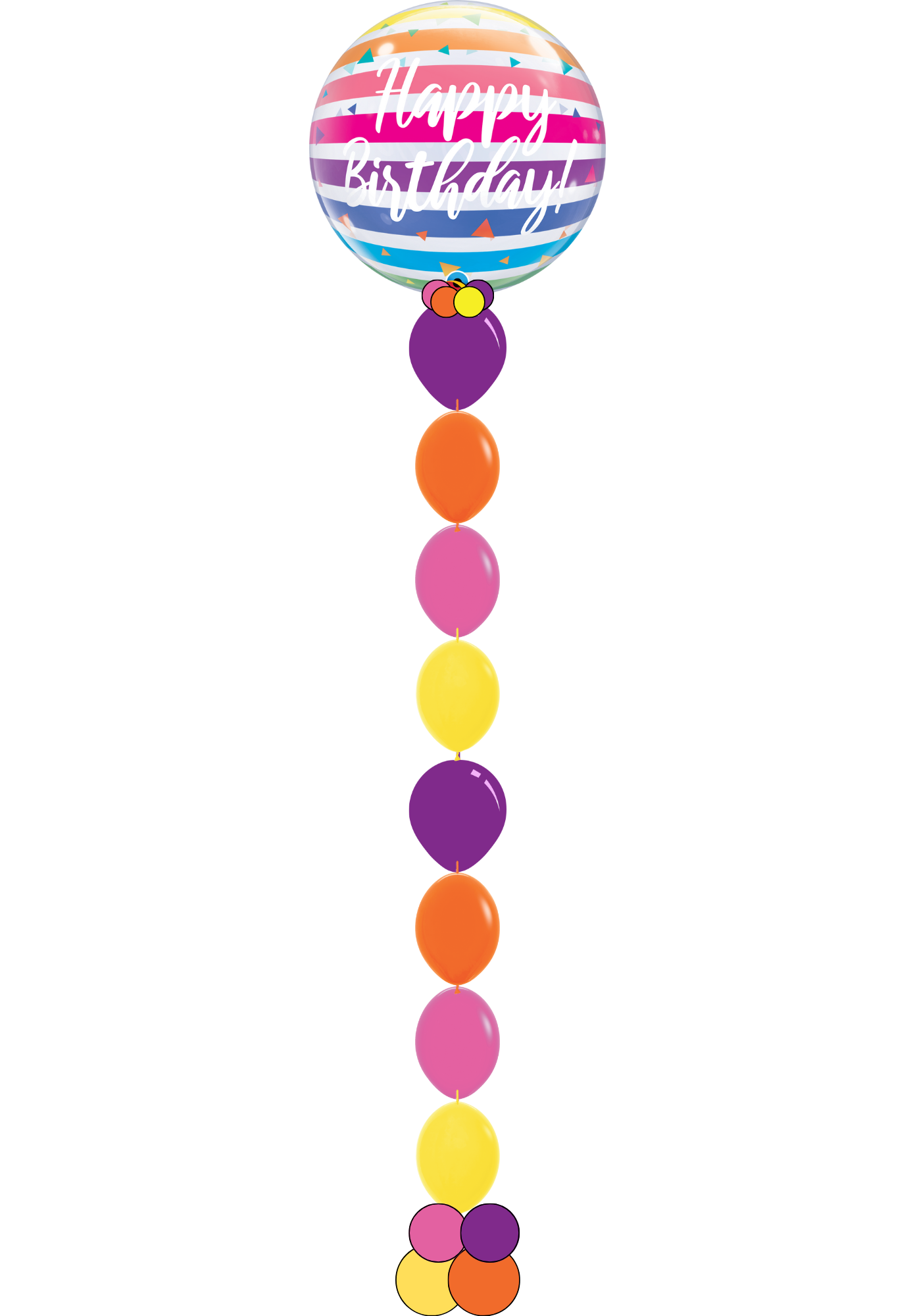 Birthday Bubble w/ bead chain