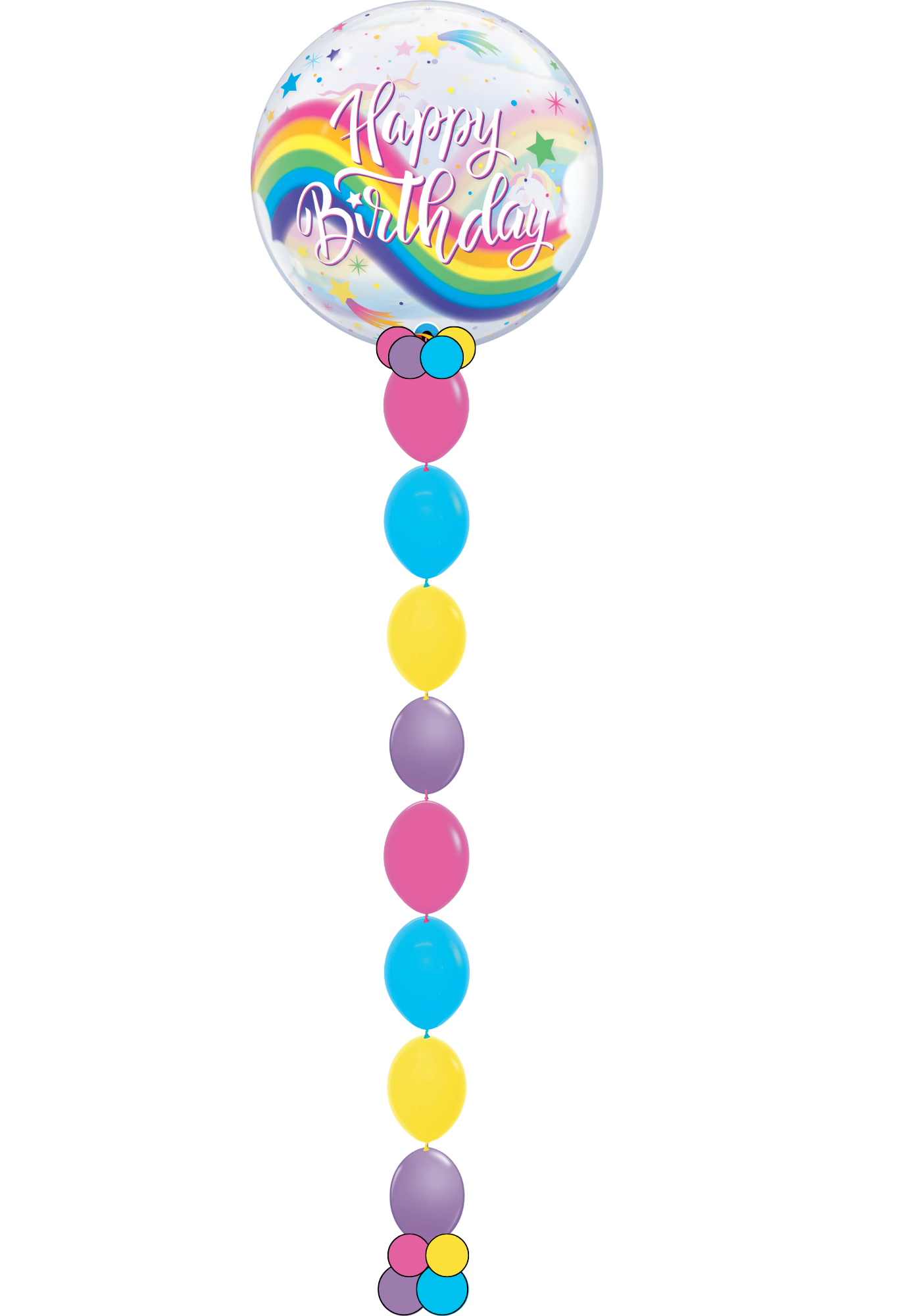 Birthday Bubble w/ bead chain