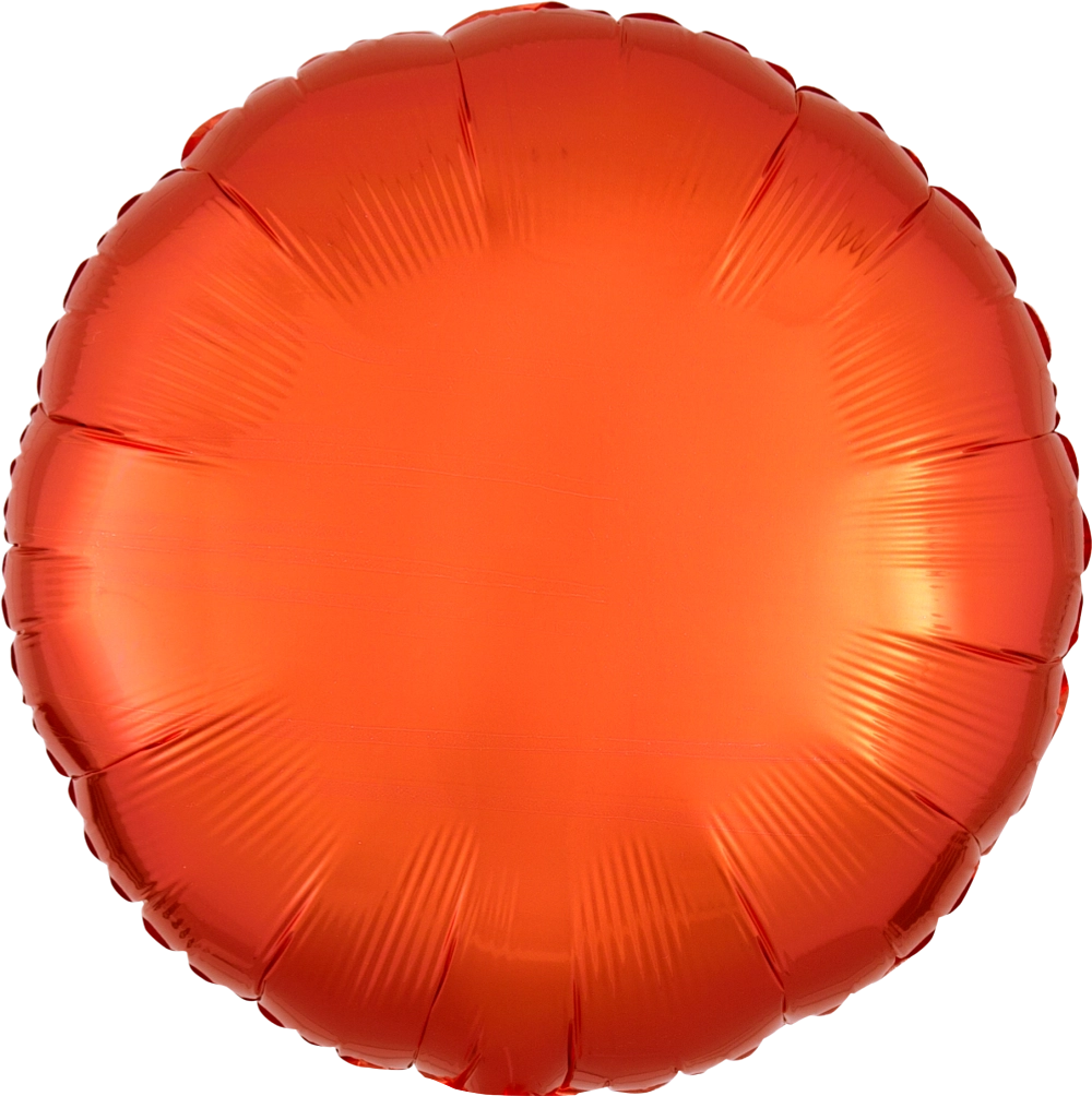 17" Orange Circle Foil