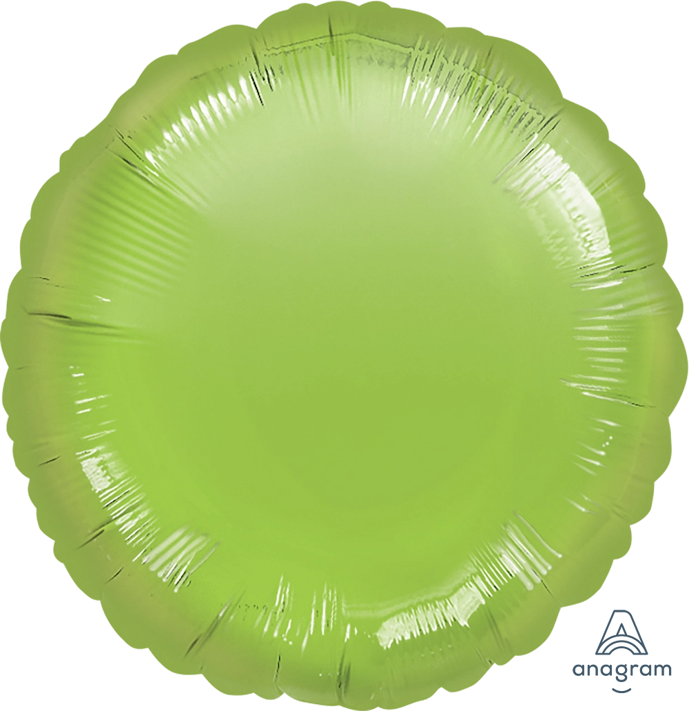 17" Lime Green Circle Foil