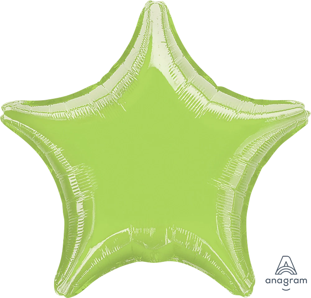 17" Lime Green Star Foil