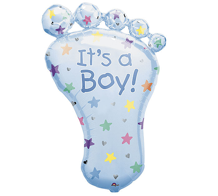 It's A Boy Foot Shape