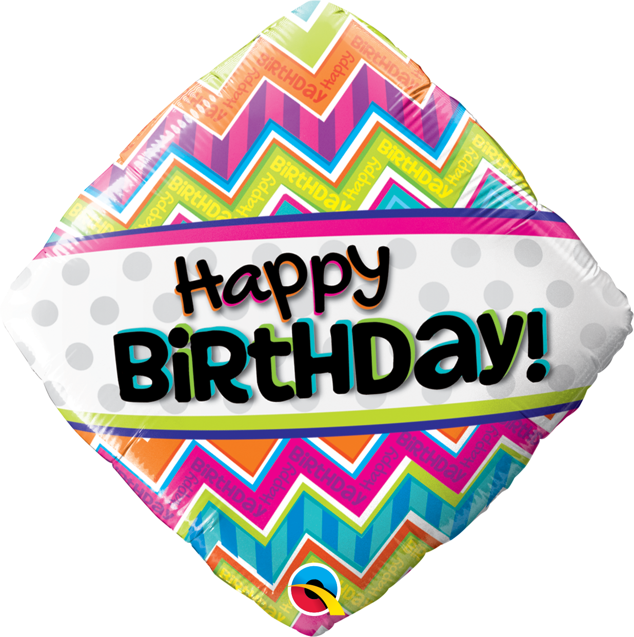 Happy Birthday - Diamond Chevron