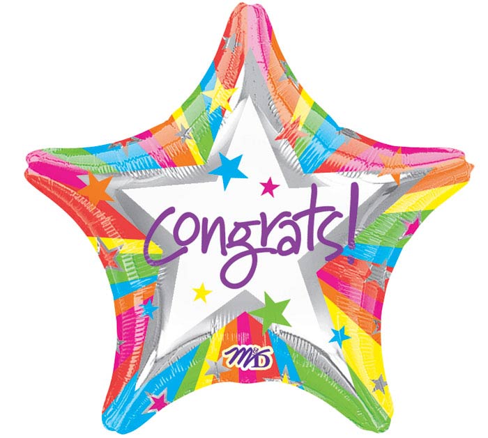 Rainbow Congrats Star