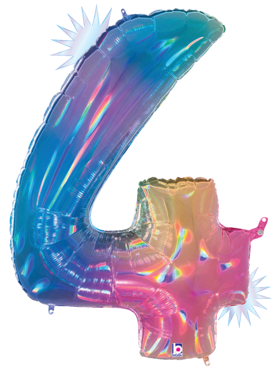 40" Opal Rainbow Number