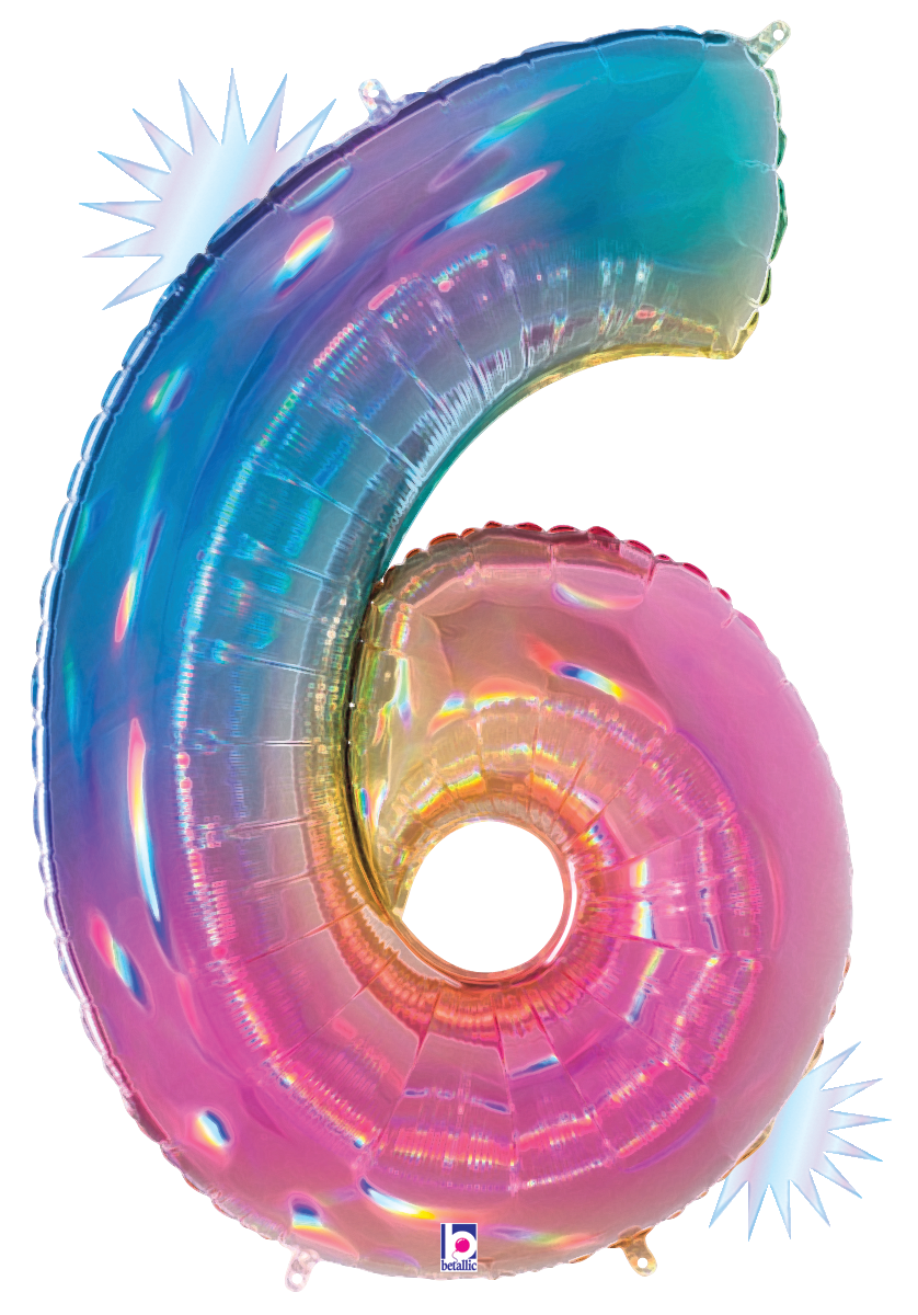 40" Opal Rainbow Number