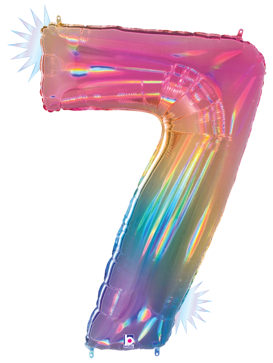 40" Opal Rainbow Number